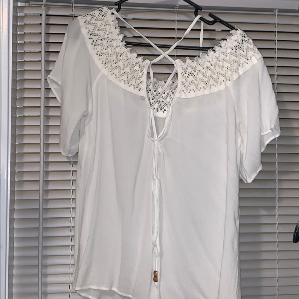 Tie back blouse